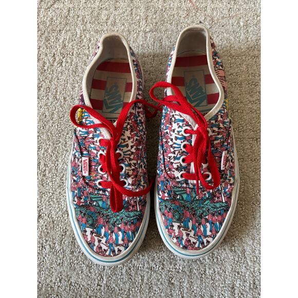 Vans X Where is Waldo Authentic Sneaker - Picture 1 of 9